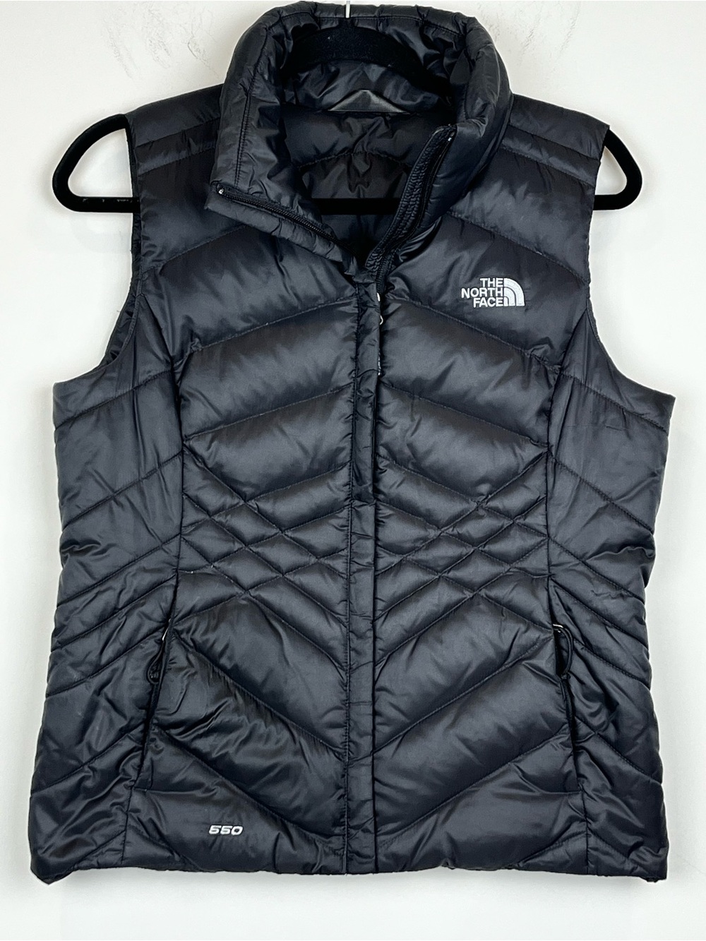 The North Face Aconcagua 550 Down Puffer Vest Black Women's Small S/P